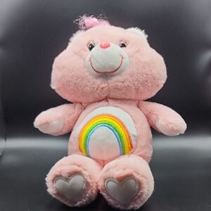 Care Bear‎ Cheer Bear Pink Plush Bear with Rainbow Belly 2019